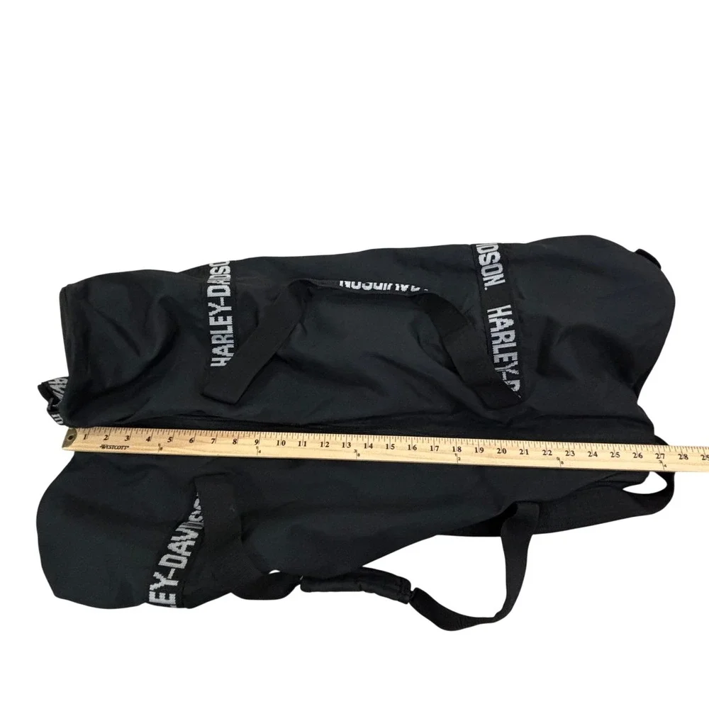 Harley-Davidson Packable Duffle Bag‎ Black Logo Travel Gym Bag